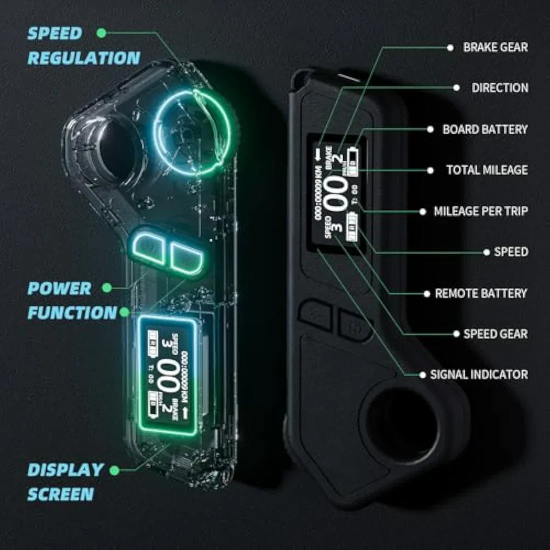 M8 Electric Skateboard - 22MPH Top Speed, 15mi Range, 800W Hub Motor | Remote Controlled for Adults & Teens